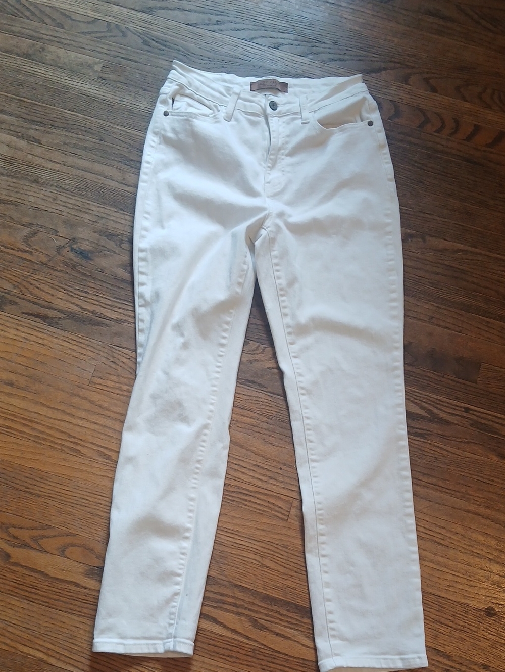 EUC Judy Blue High Rise BOyfriend Fit White Denim Jeans Size 7/28